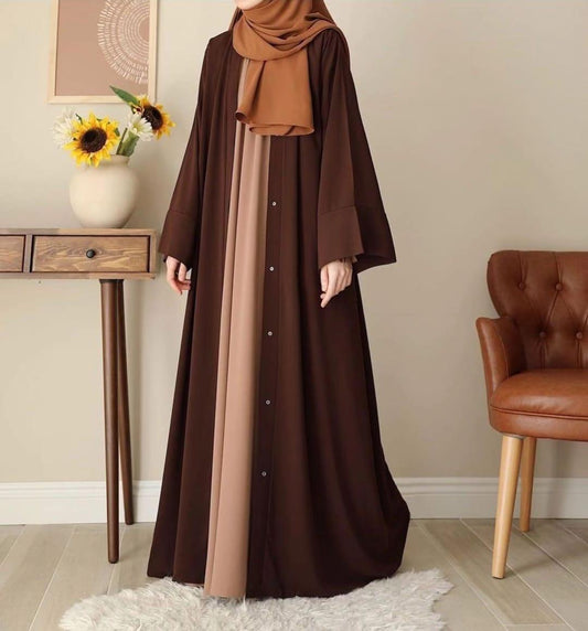 Product Name*: Stylish Georgette Classic Abaya with Inner - 2 Pcs Set